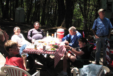 SARA Hams gather for a Field Day meal
